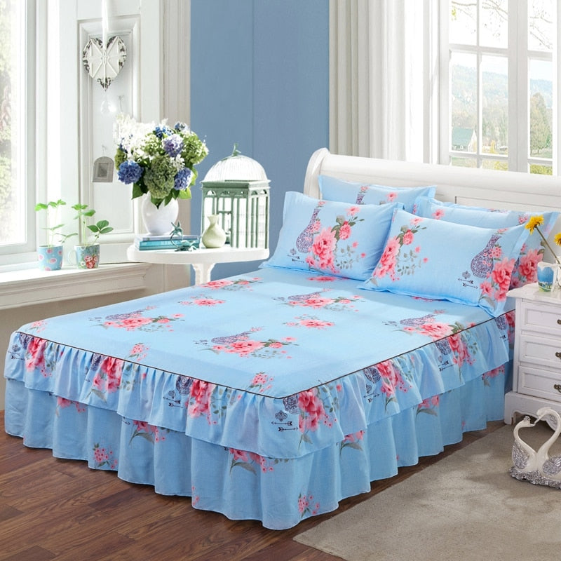 Bed Skirt Printed Flower