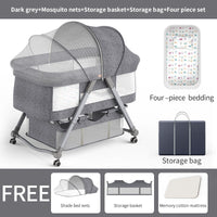 Thumbnail for Foldable Crib Baby Cradle