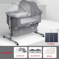 Thumbnail for Foldable Crib Cradle Bed