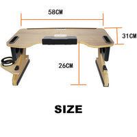 Thumbnail for Wood Adjustable Folding Computer Desk