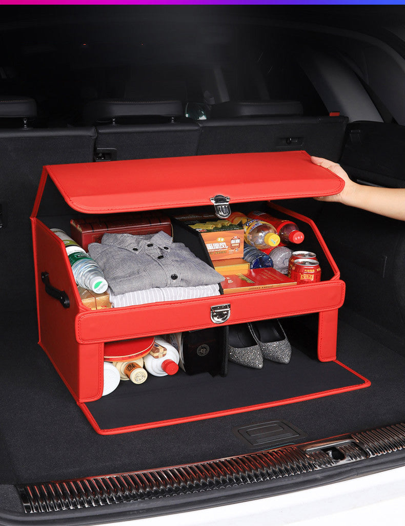 Leather Trunk Storage Box