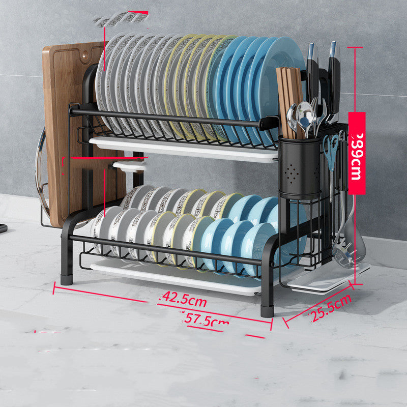 Double-layer Supplies Rack